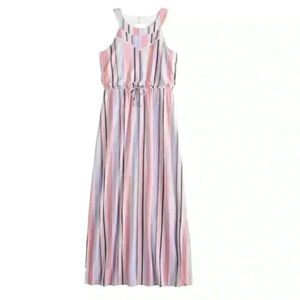 Three Pink Hearts Small girls sleeveless multicolor long dress Medium
